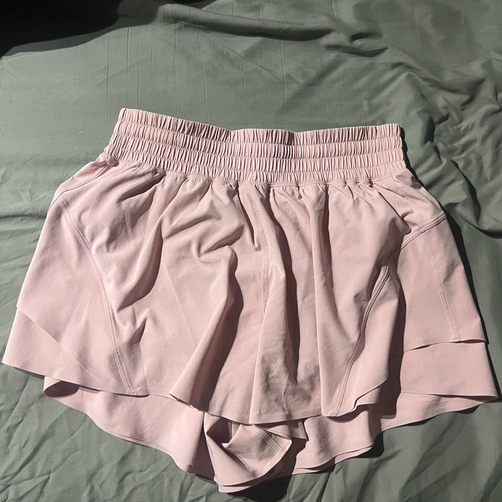 Lululemon shake it out shorts.